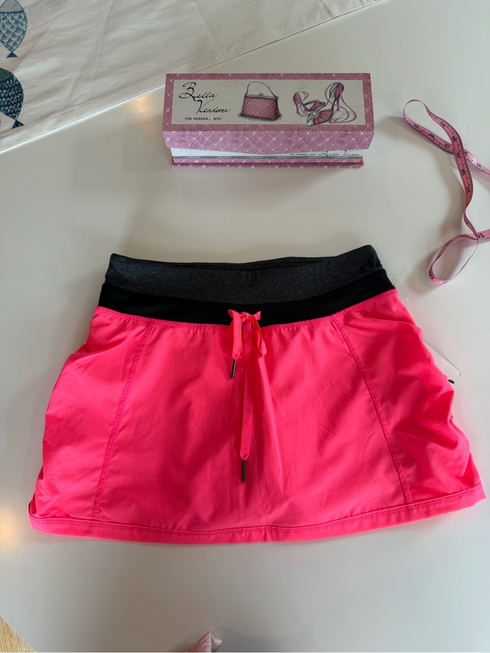 NWT Pink Athletic Skirt with Adjustable Waistband